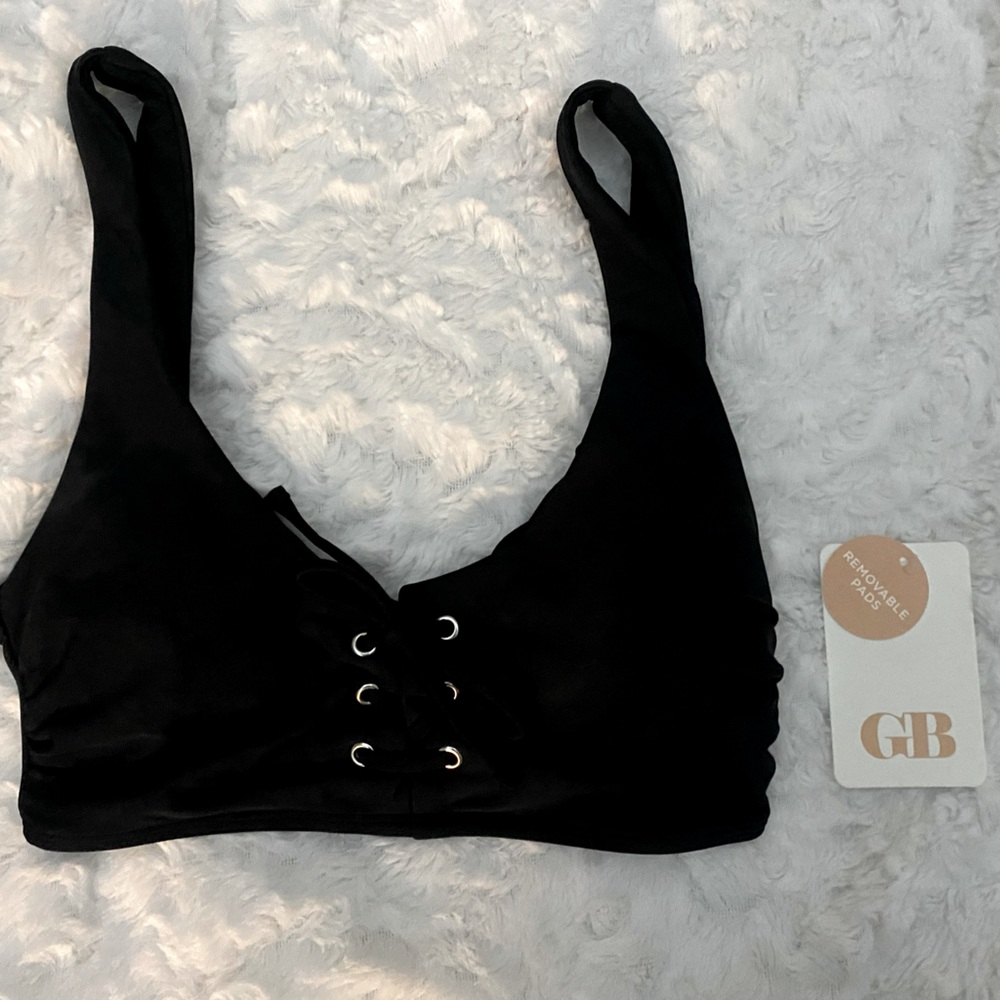 Gianni Bini Black Bikini Top